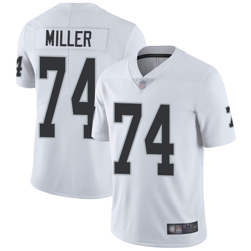 Men Oakland Raiders Limited White Kolton Miller Road Jersey NFL Football 74 Vapor Untouchable Jersey